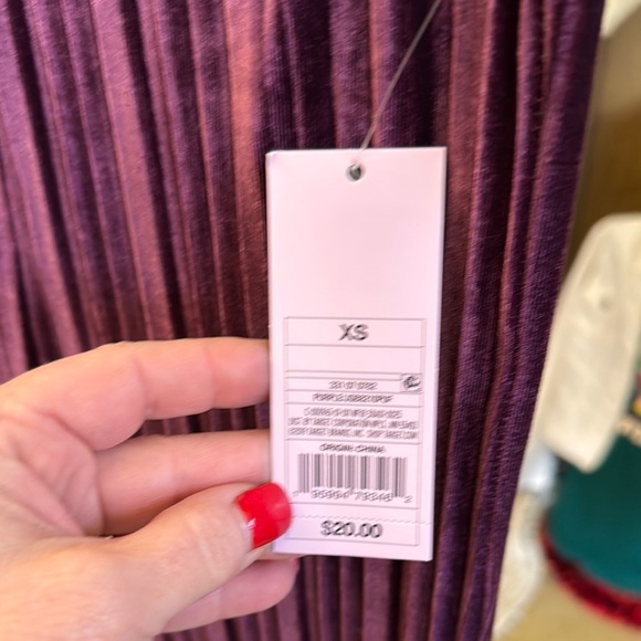 Velvet by Wild Fable Purple Velvet Pants - Picture 2 of 3